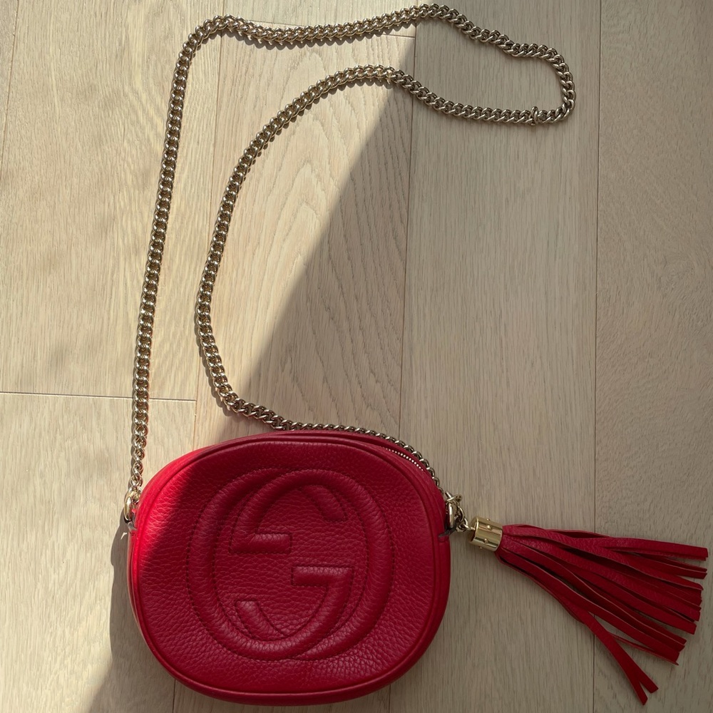 Gucci soho bag, red